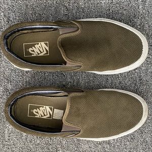 Vans Green Suede Slip-On Shoe
